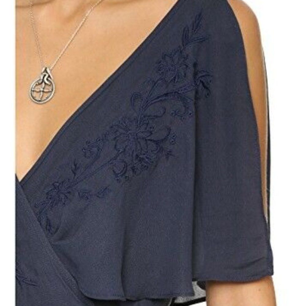 Free People Fiona Embroidered Wrap-Detail Maxi Dress - Picture 8 of 9